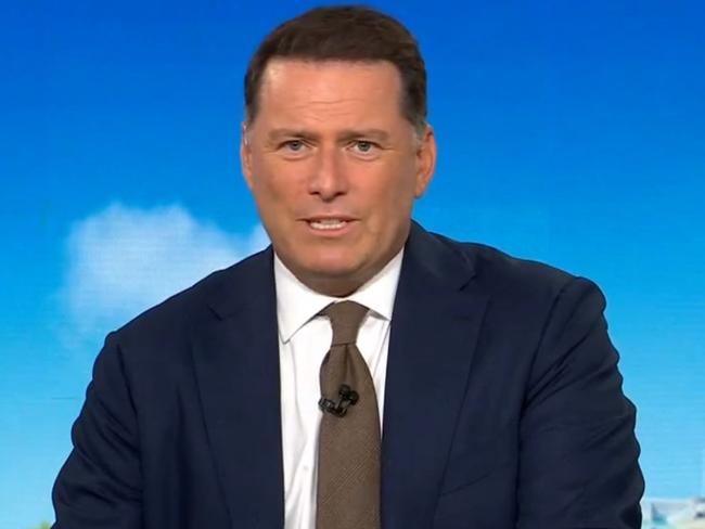 Karl Stefanovic on The Today Show on Thursday. Picture: Supplied