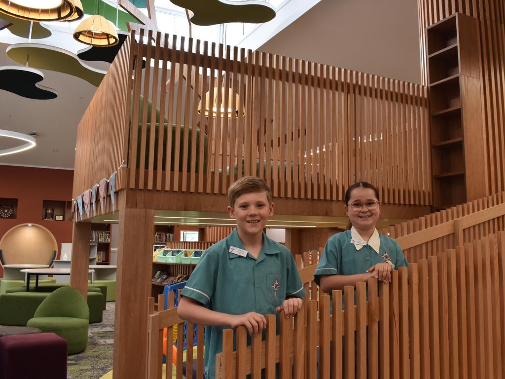 HOLY SPIRIT CATHOLIC SCHOOL captains Arya and Kai.