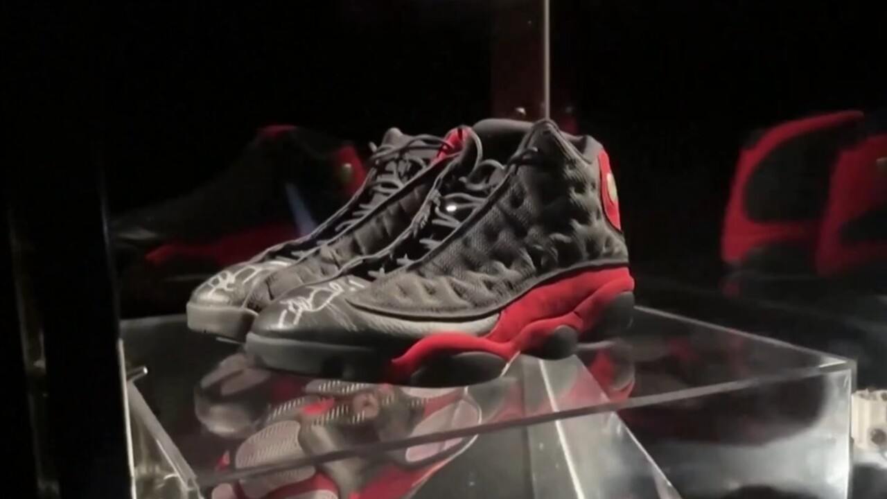 NBA star Michael Jordan s shoes set auction record