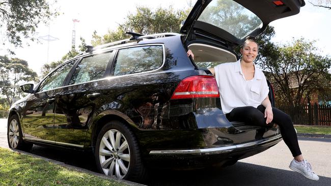 Rachel Demarco made sure her new VW was insured for the correct price. Picture: Toby Zerna