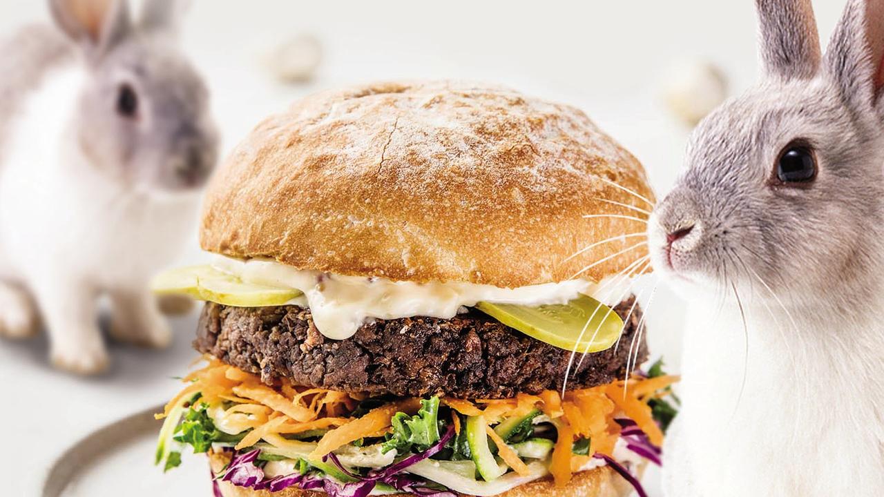 A vegan meat burger that was released for Easter. Picture: Supplied