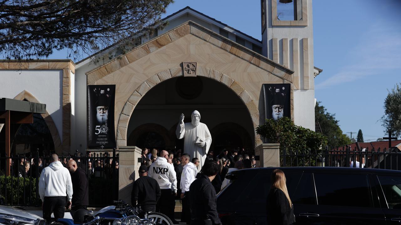 Funeral for John Versace who was killed in a targeted gangland shooting which police believe was a case of mistaken identity. Jane Dempster/The Daily Telegraph