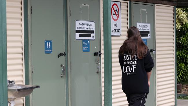 Homeless people have been living at Oliver Sports Complex, Eagleby, where the council has locked the showers. Picture: Liam Kidston