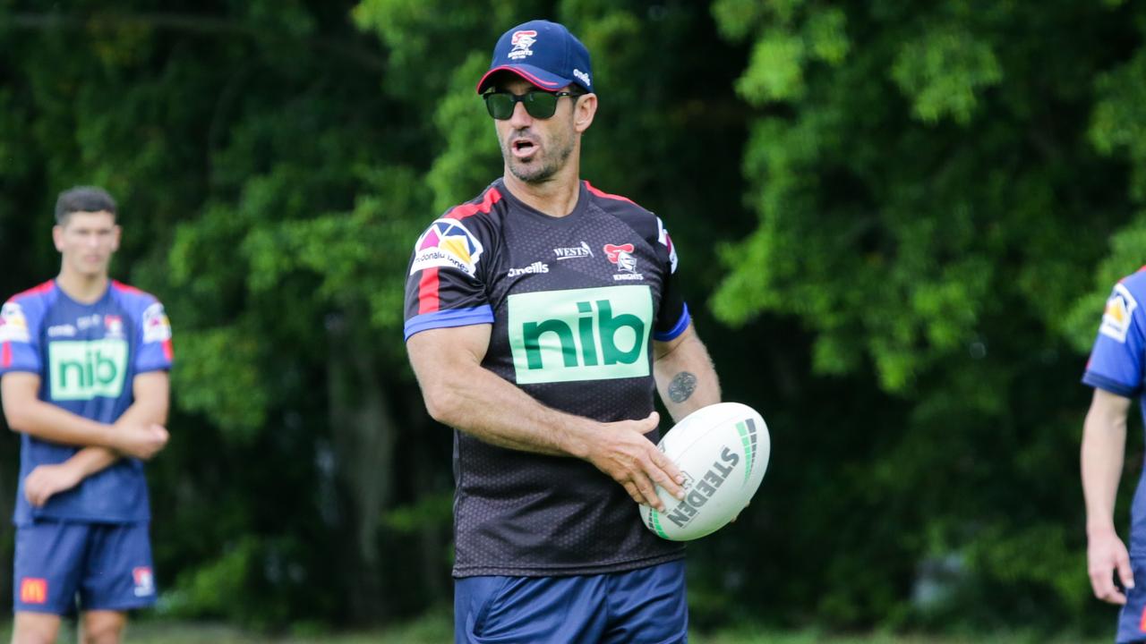 Knights legend Andrew Johns has joined Newcastle’s coaching staff to help improve the team’s attack in 2022. Picture: Liam Driver