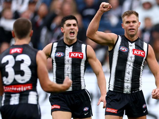 A familiar face in Dan Houston got the Pies off to the perfect start. Picture: Josh Chadwick/Getty Images