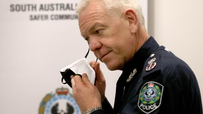 South Australian Police Commissioner Grant Stevens. Picture: Kelly Barnes