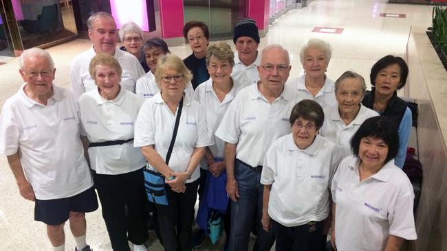 #Dosomething Day NDT Twenty energetic northern district residents do something every Wednesday morning at 7am - they are the Macquarie Mall Walkers who stride around the empty corridors of the Macquarie Centre for an hour and then sit for a cup of and a chat. They meet near the ice rink and walk with leader Doug Crawford from Cheltenham. Do something and join them next Wednesday. Picture: Colin Kerr