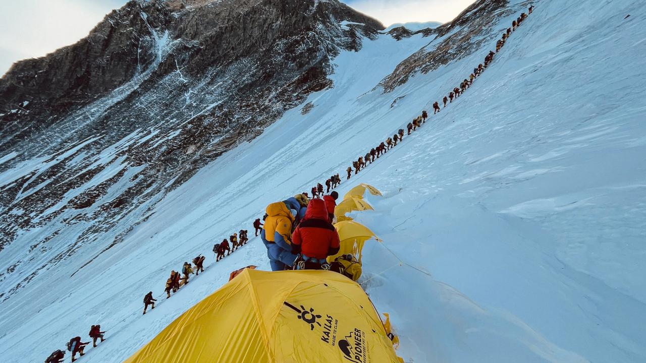 Hundreds of people attempt to climb Mount Everest each year. Picture: Lakpa Sherpa / AFP