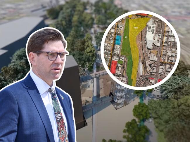 Map reveals mayor’s big problem with $25m CBD parklands project
