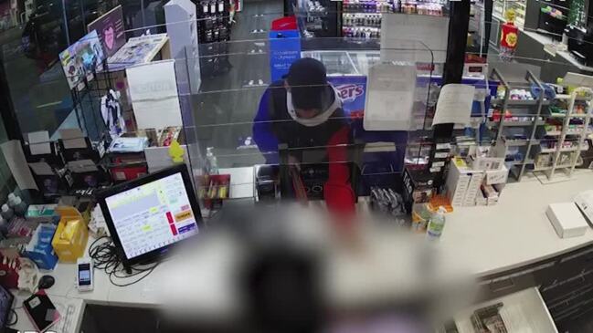 CCTV vision of Harristown armed robbery