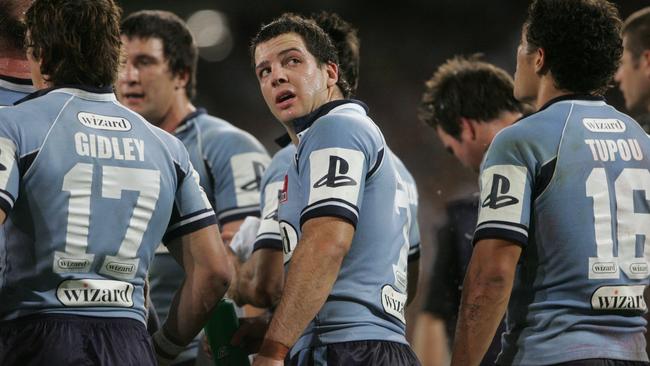 Jarrod Mullen for NSW in the 2007 State of Origin series.