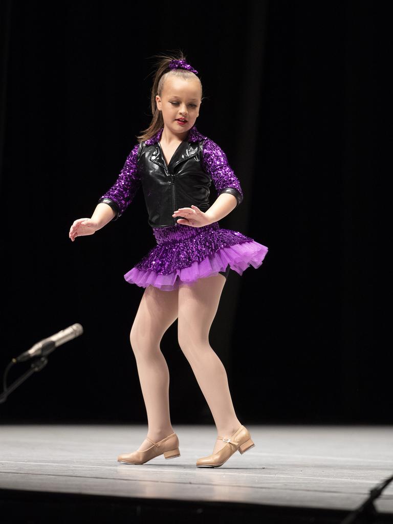 7 Years Tap Solo. Chloe Bellette during the Southern Tasmanian Dancing Eisteddfod, Wrest Point. Picture: Chris Kidd