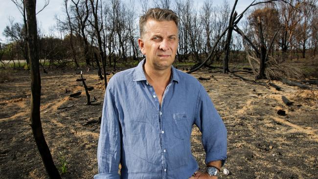 NSW Transport Minister Andrew Constance in Malua Bay on the NSW south coast. Picture: Rohan Kelly