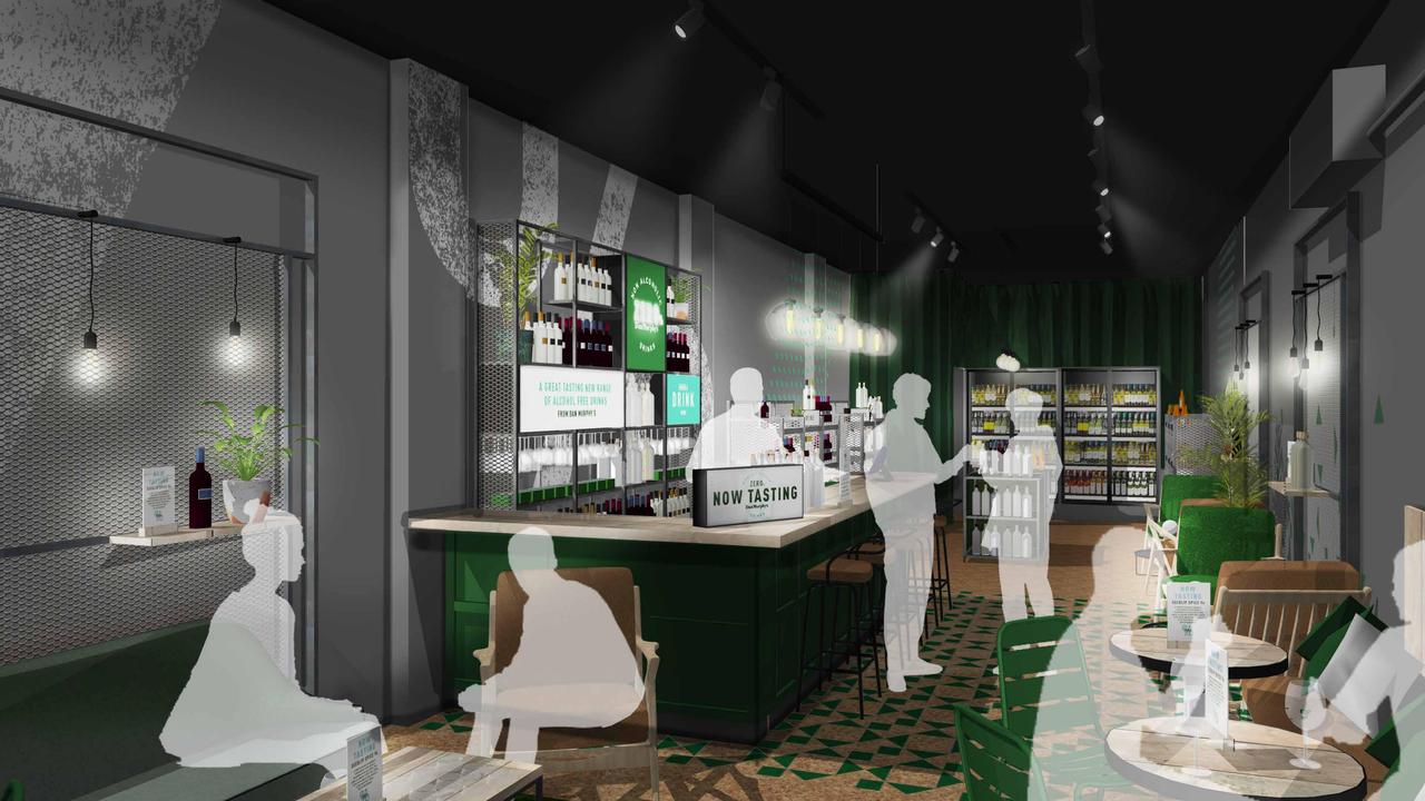 Artist’s impression of an alcohol-free bar Dan Murphy's is opening in Hampton.