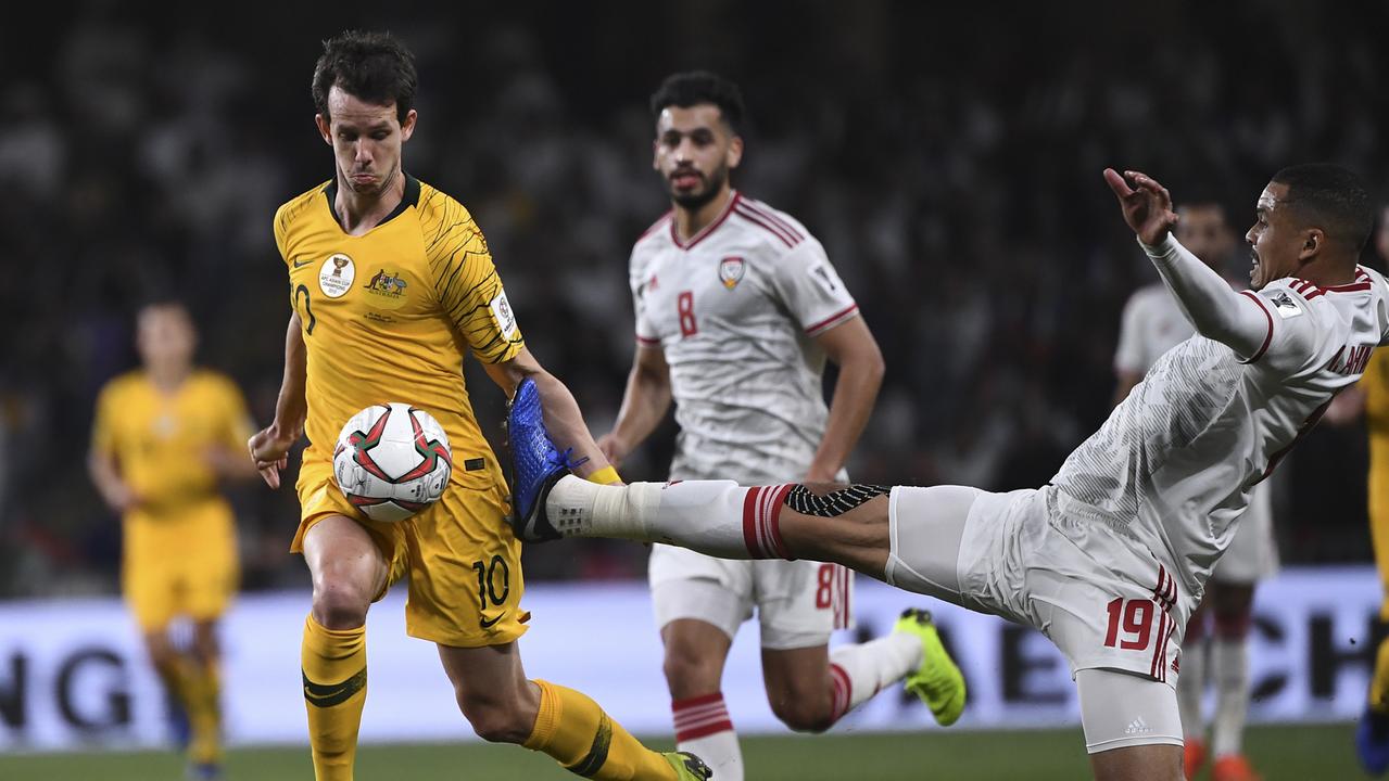 Australia's midfielder Robbie Kruse had a great game after being restored to the starting XI