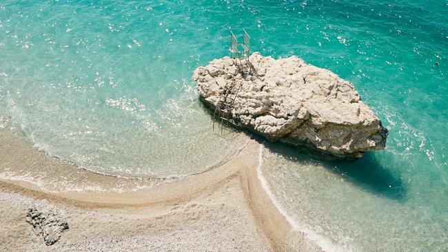 The coast of Northern Epirus where the Adriatic Sea meets the Ionian Sea. Picture: Jenny Zarins.