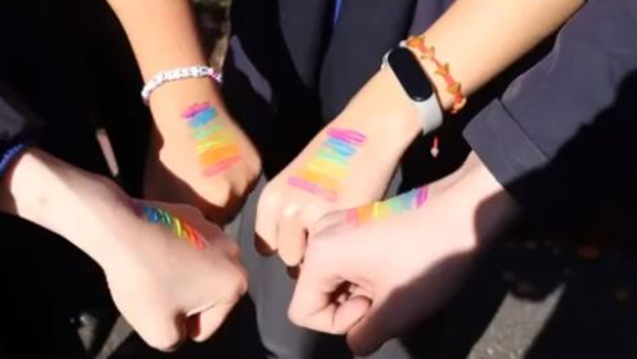 The school recently raised $500 for LGBTIQ+ Health Australia. Picture: Facebook