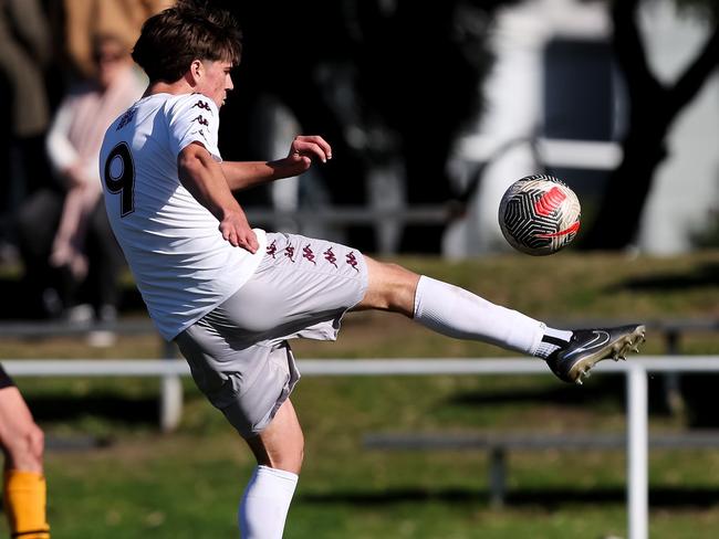 Jul 16: Match action in the 2024 National Youth Championships U16 Boys between Queensland White and Western Australia at JJ Kelly Park (Photos: Damian Briggs/Football Australia)