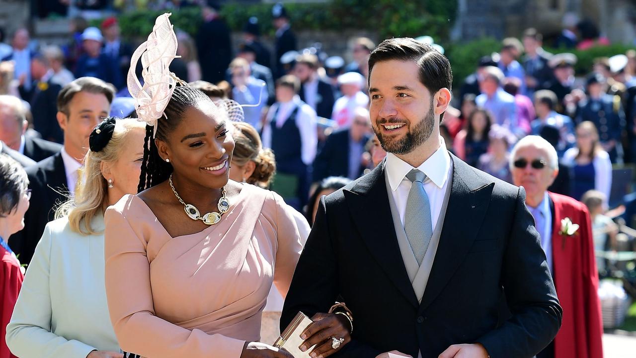 Serena Williams and Alexis Ohanian don’t mind the spotlight. Picture: Ian West