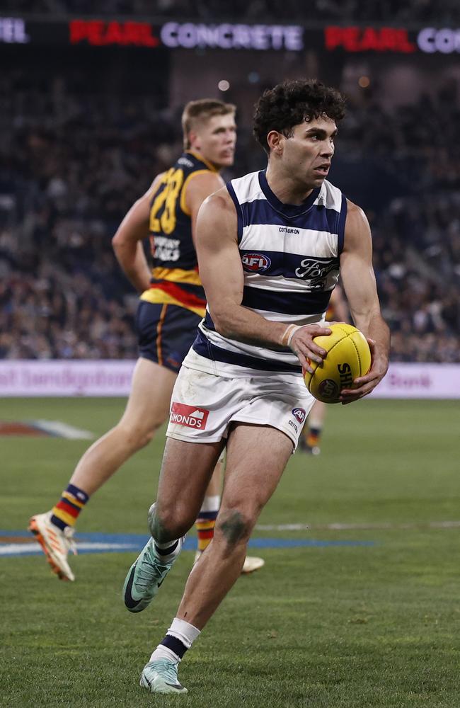 Geelong hasn’t been afraid to take risks in its recruiting, with Tyson Stengle the highest-profile pick-up after several seasons in the SANFL. Picture: Darrian Traynor/Getty Images.