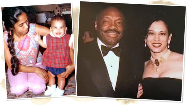 Kamala Harris was born in Oakland in 1964 to a Jamaican father and an Indian mother. In the 1990s she had a two-year relationship with Willie Brown, right. Pictures: The Times