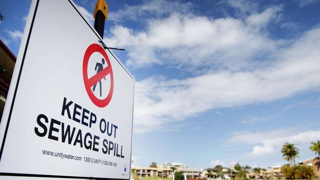 Canal sewage contamination scare at Mooloolaba. Photo:Lachie Millard/ Sunshine coast Daily