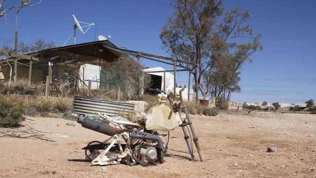 The abandoned Mintabie township. Picture: Simon Cross