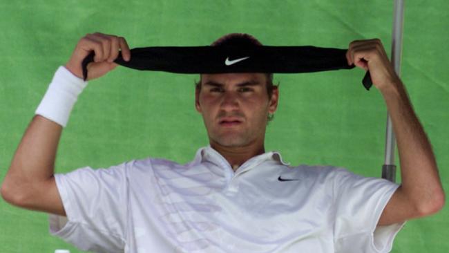 Roger Federer was not always the mild-mannered king of tennis. Picture: Michael Dodge