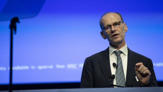 ANZ chief executive Shayne Elliott at the bank’s annual meeting in Melbourne. Picture: Arsineh Houspian