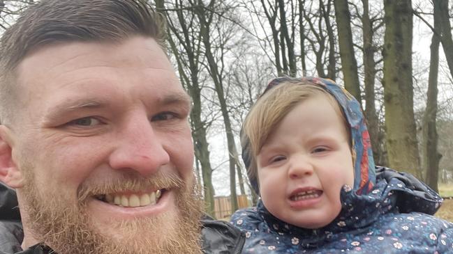 NRL star Josh McGuire's daughter Scarlett has been deaf for three years and only just been discovered after a medical bungle in Townsville that led to staff sackings. Photo: Supplied.