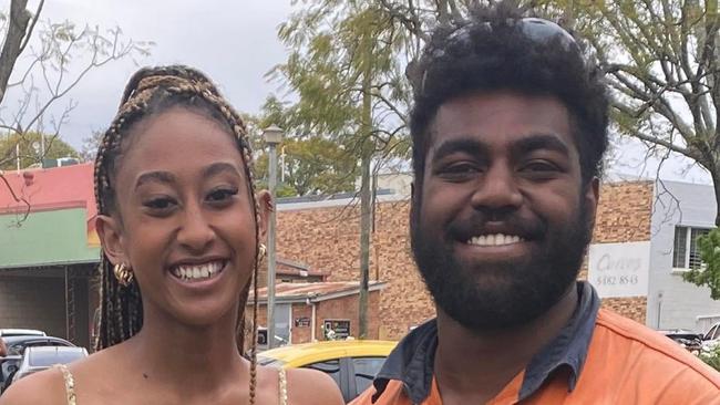 Nemani Ranuve, pictured here with his sister Jorja, remains in a coma at the Royal brisbane and Womens Hospital after being critically injured in the week before Christmas when he was struck by a motorbike at Gympie, in the early hours of December 18, 2022.