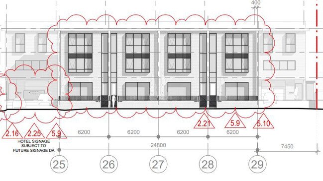 A look at the proposed three-storey townhouse.