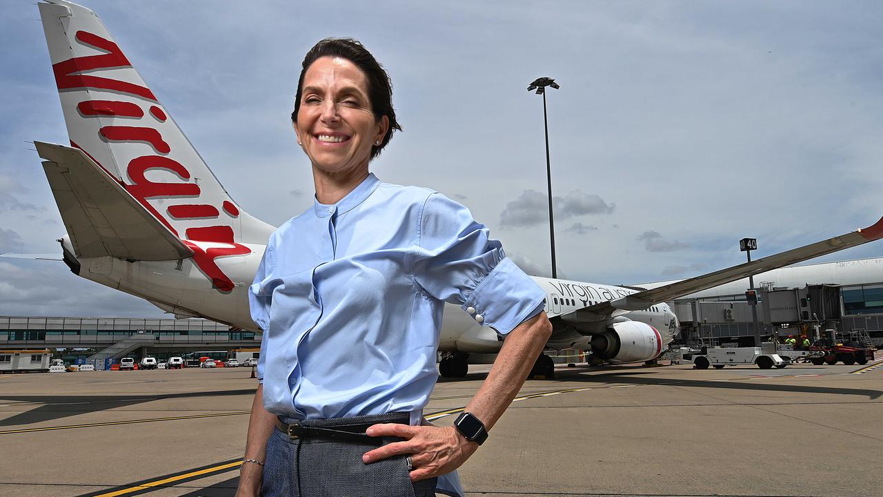 Virgin Australia chief executive Jayne Hrdlicka said it would not be viable for the airline to operate without JobKeeper. Picture: Lyndon Mechielsen