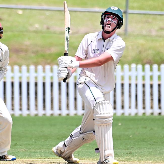 Blake Armstrong. GPS First XI cricket between BBC v TSS. Saturday February 17, 2024. Picture, John Gass