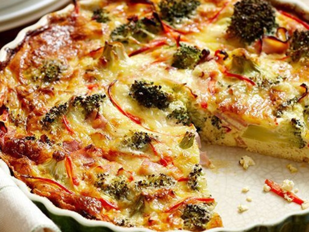 Broccoli quiche.