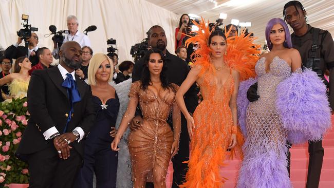 Memory lane! The Kardashian-Jenners at last year’s Met Gala. Picture: AFP