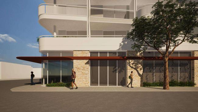 How the building would look from the side street. Picture: SMFA