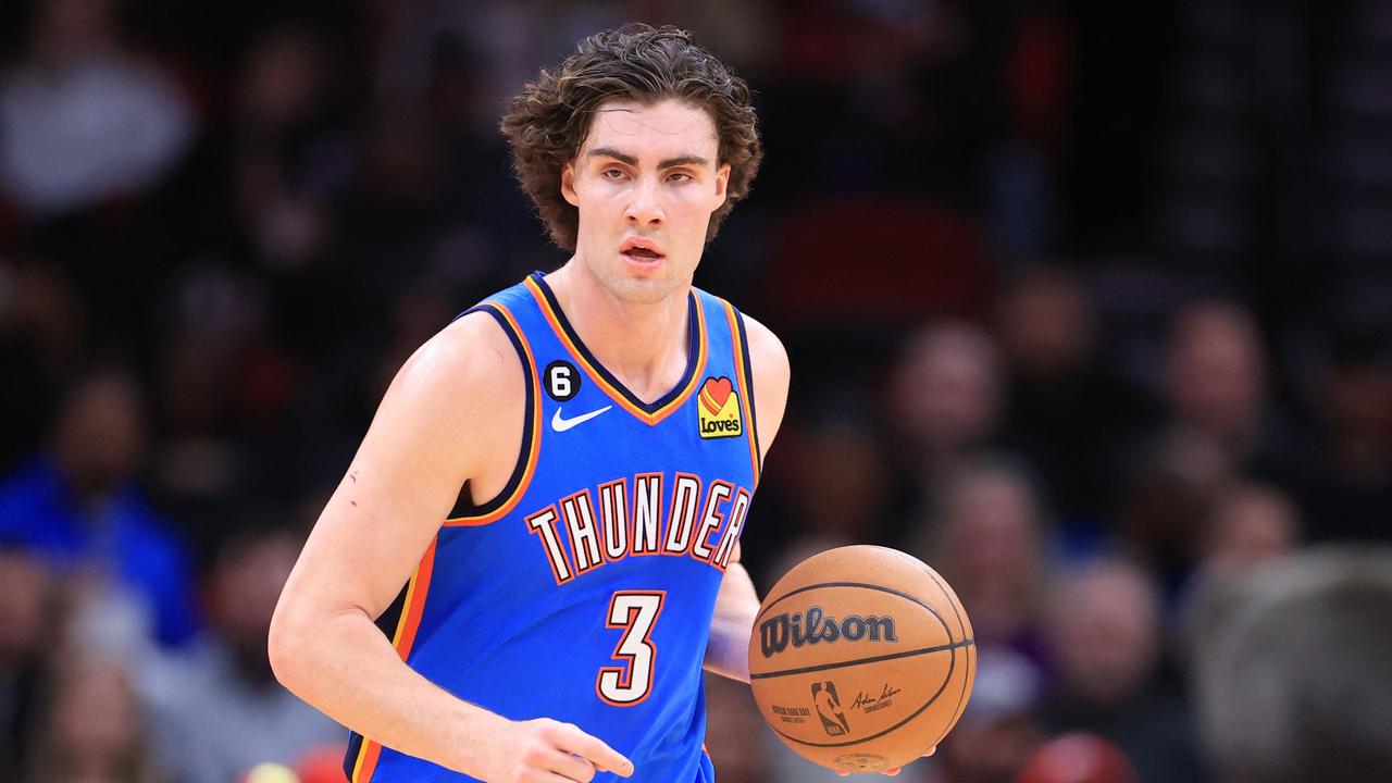 Josh Giddey will cash in with a monster contract in the coming years – but he’s still making big coin off his rookie deal with the Thunder. Picture: Getty