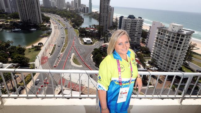 Picture of Games Shaper Lizz Stephenson who has also volunteered for Supercars GC600 event. Photo by Richard Gosling