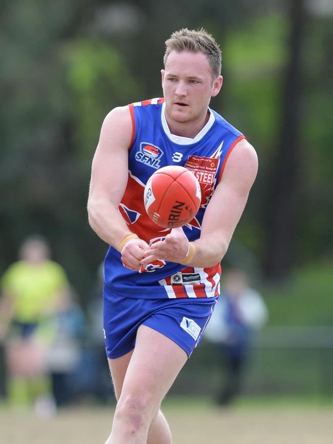 Jordan Smale playing for Keysborough last year. Picture: Chris Eastman