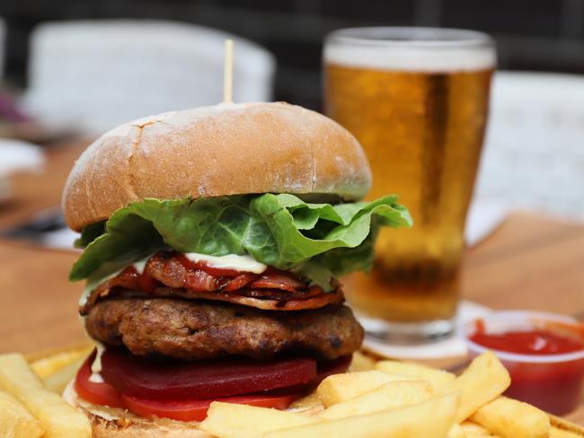 Enjoy a hamburger and chips. Picture: Jenifer Jagielski