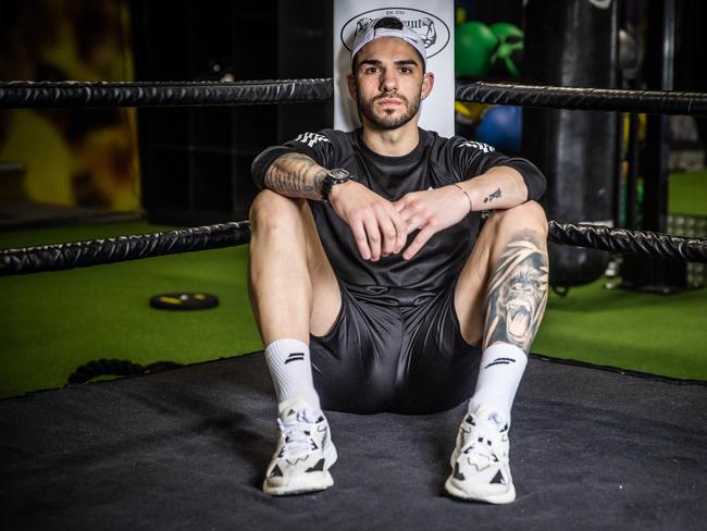 Michael Zerafa revealed how he has to fight back from rock bottom. Picture: Jake Nowakowski