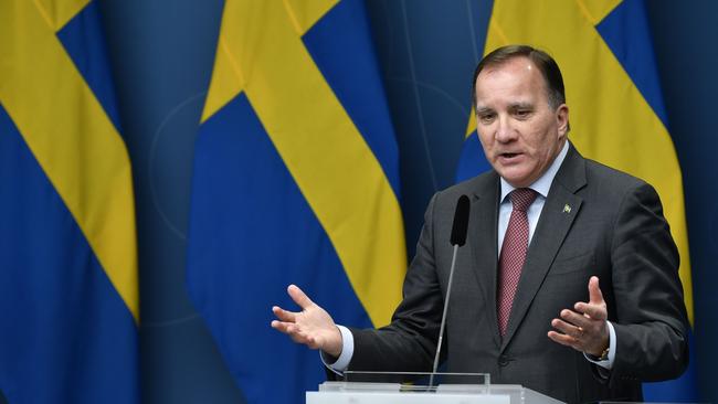 Swedish Prime Minister Stefan Lofven in Stockholm. Picture: AFP