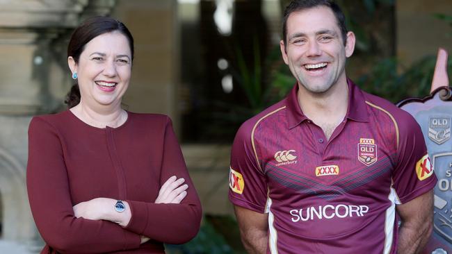 Premier Annastacia Palaszczuk said Queensland would be ready to host the Origin opener if it was moved from the MCG. Picture: Jono Searle