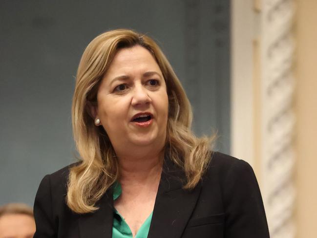 Premier Annastacia Palaszczuk, Qld Parliament Question Time, Brisbane. Picture: Liam Kidston