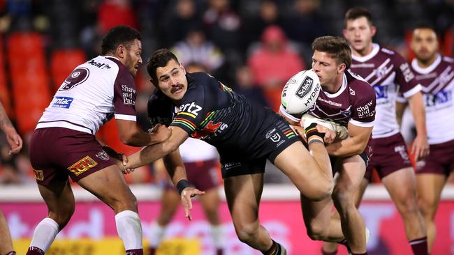 Available? Former Origin prop Reagan Campbell-Gillard is rumoured to be on the outer at Penrith. Picture: AAP