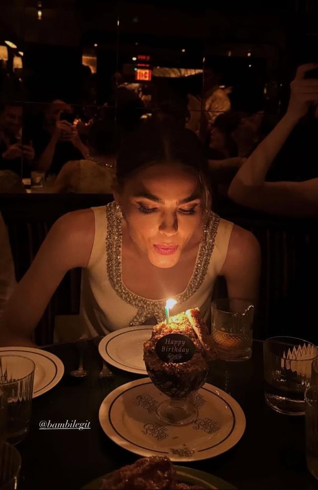 Aussie model Bambi Northwood-Blyth celebrated her birthday in New York with friends on the weekend. Instagram ,
