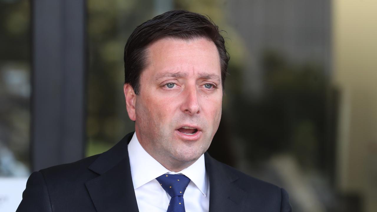 Opposition Leader Matthew Guy has criticised the lack of co-operation on the pandemic Bill. Picture: David Crosling