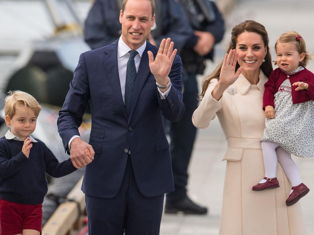 Duke and Duchess of Cambridge, Prince George and Princess Charlotte. The Duchess of Cambridge was spotted shopping for Halloween supplies. Picture: Dominic Lipinski/PA Wire