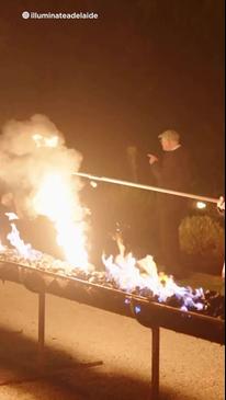 The Fire Gardens at Illuminate Adelaide